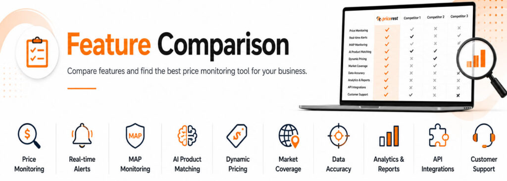 price monitoring tool Feature Comparison