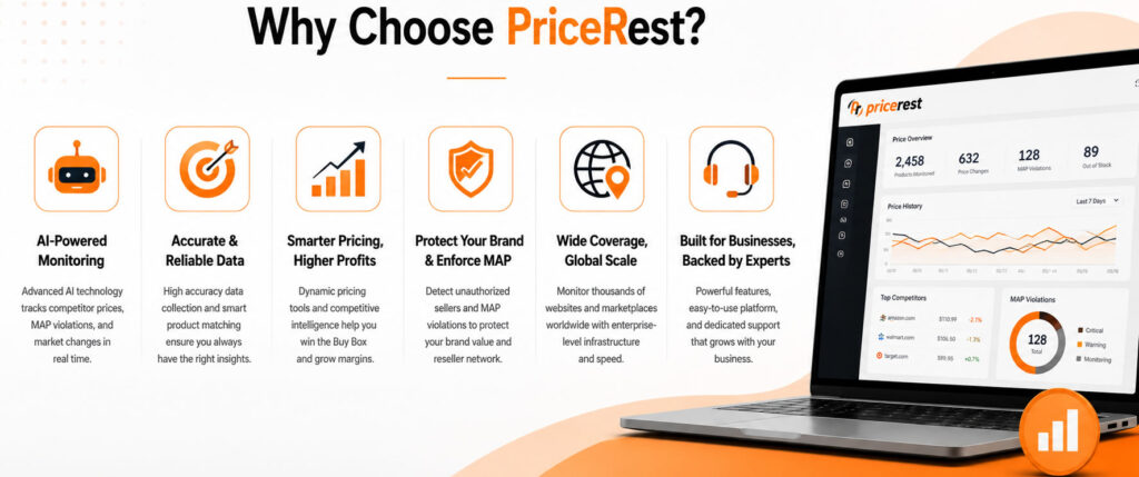 why choose pricerest price monitoring tool