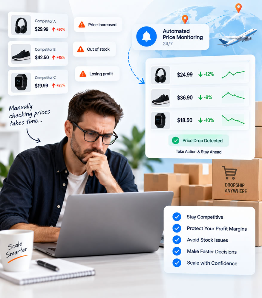 Why Dropshipping Businesses Need Automated Price Monitoring